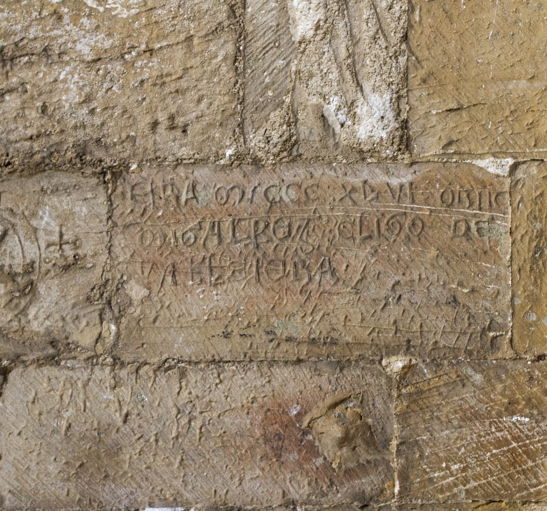 Inscription located on the buttress