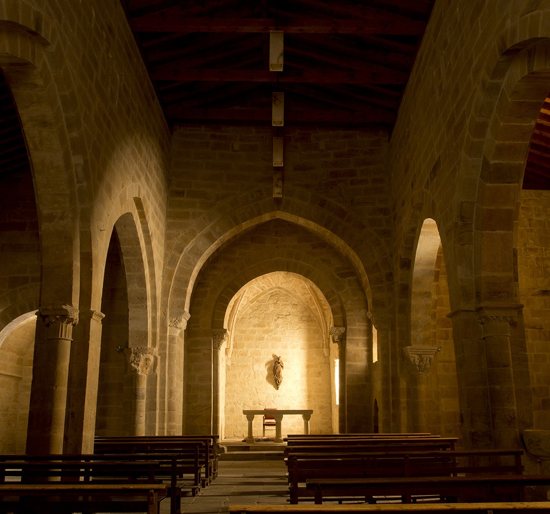 Model of the hermitage of Santa Cecilia de Aguilar de Campoo